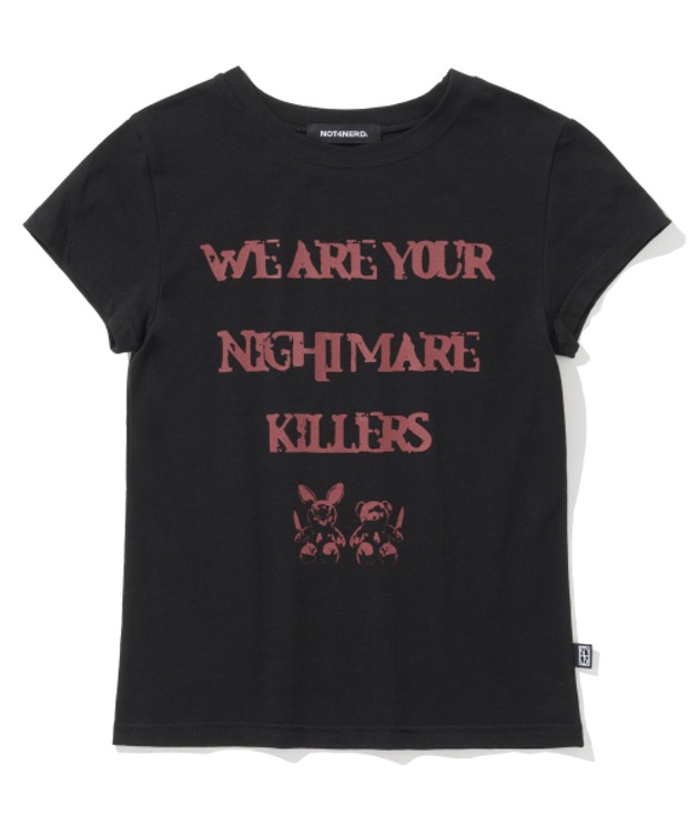 낫포너드 W 2Killers T-Shirts  (Black)