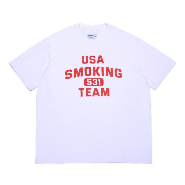 아노트 USA 스모킹 팀 티셔츠 화이트 USA Smoking Team T-Shirt (White)
