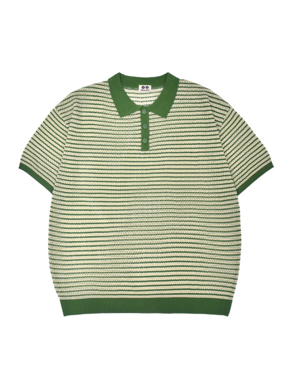 슬리피아이즈 Multi Stripe Skashi Knit - GREEN