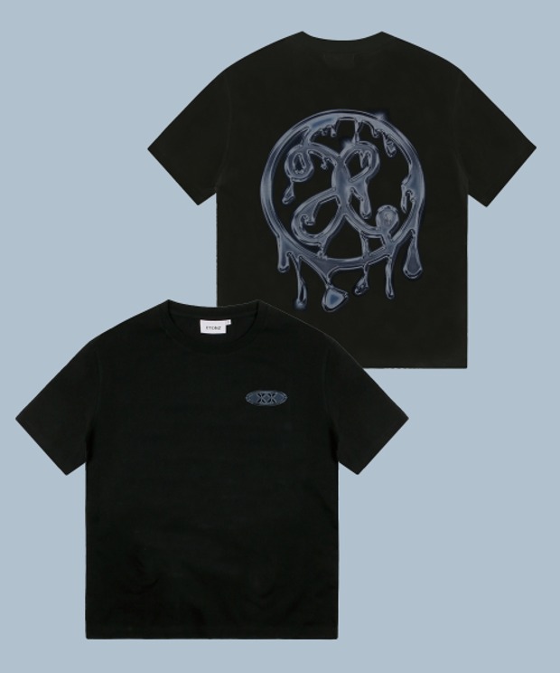 엑스톤즈 XTT097 메탈 로고 반팔 티셔츠 (Black)